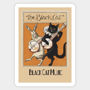 Black Cat Music Sticker